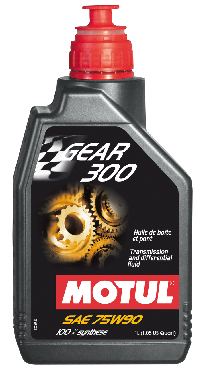 Motul 1L Transmission GEAR 300 75W90 - Synthetic Ester - Bull Strap