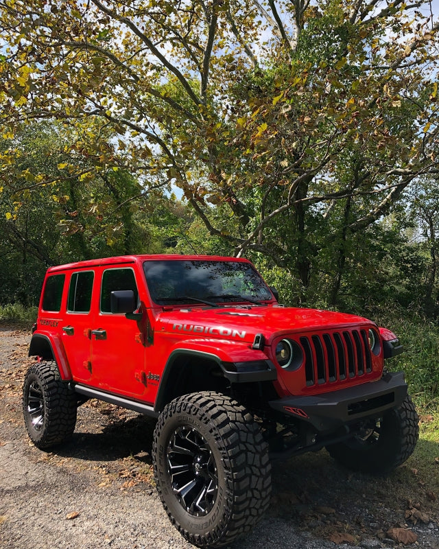 Oracle Oculus Bi-LED Projector Headlights for Jeep JL/Gladiator JT - Matte Blk - 5500K - Bull Strap