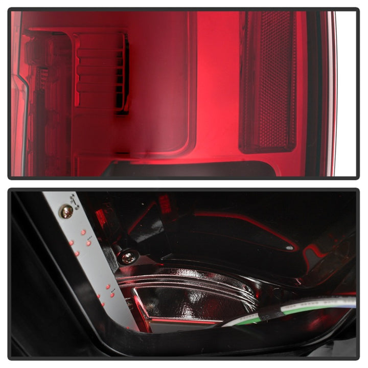 Spyder 17-18 Ford F-250 SD (w/Blind Spot Sens) LED Only Tail Lights - Red Clr (ALT-YD-FS17BS-LED-RC) - Bull Strap
