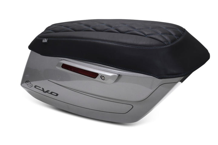 Mustang 23-25 Harley CVO Road Glide (ST) Deluxe Diamond Saddlebag Lid Covers - Bull Strap