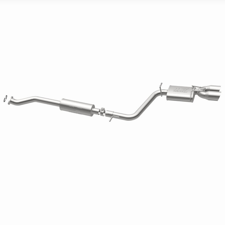 MagnaFlow CatBack 18-19 Toyota Camry SE 2.5L Street Series Single Exit Polished Stainless Exhaust - Bull Strap
