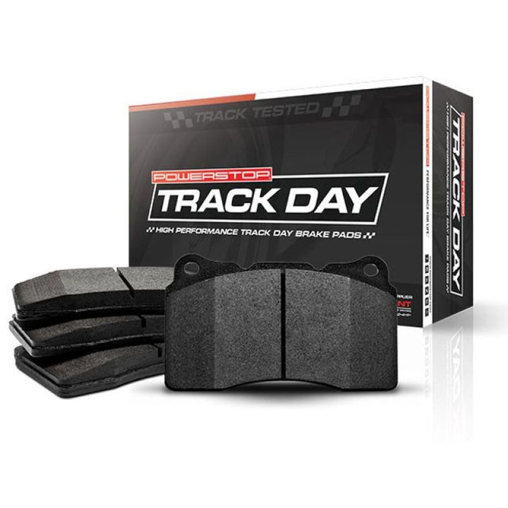 Power Stop 16-19 Cadillac ATS Front Track Day Brake Pads - Bull Strap