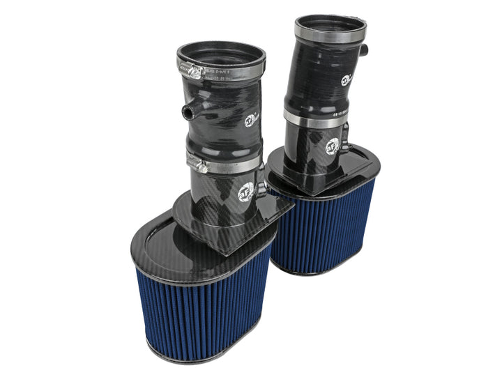 aFe 15-21 Lamborghini Huracan V10-5.2L Track Series Intake System w/ Pro 5R Filter - Bull Strap