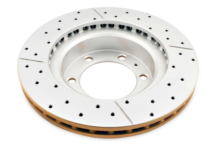 DBA 05-20 Toyota Tacoma (w/6 Lug Wheel & 4 Piston Clpr) Front Drilled & Slotted Street Series Rotor - Bull Strap