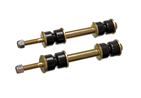 Energy Suspension 79-85 Mazda RX7 / 79-82 Mazda 626/MX6 Black Front or Rear End Links - Bull Strap