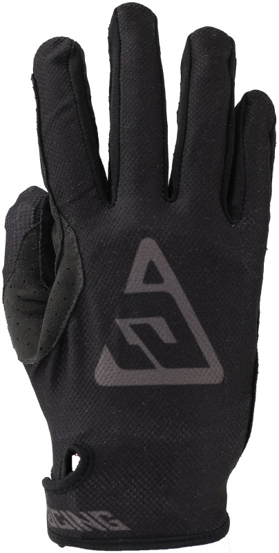 Answer 25 Ascent Gloves Black/Grey Youth - XL - Bull Strap