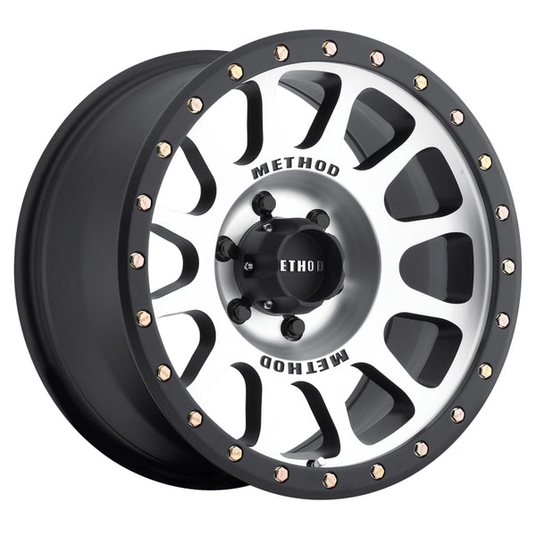 Method MR305 NV 18x9 -12mm Offset 6x5.5 108mm CB Machined/Black Street Loc Wheel - Bull Strap