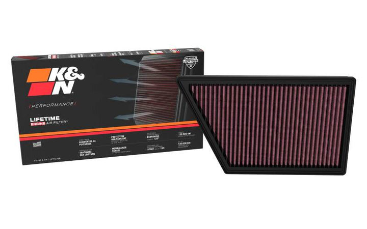 K&N 23-24 Ford Ranger/Everest 2.0L L4 Diesel  Drop-In Air Filter - Bull Strap