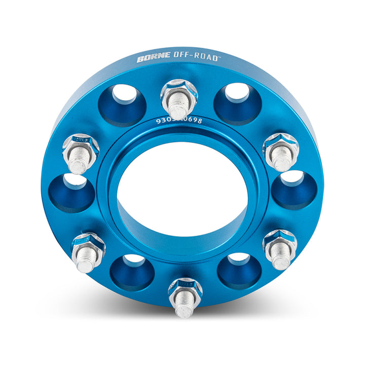 Borne Off-Road Wheel Spacers - 6x139.7 - 78.1 - 38.1mm - M14x1.5 - Blue - Bull Strap