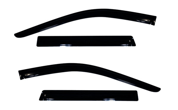 AVS 11-18 Jeep Grand Cherokee Ventvisor Outside Mount Window Deflectors 4pc - Smoke - Bull Strap