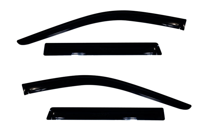 AVS 11-18 Jeep Grand Cherokee Ventvisor Outside Mount Window Deflectors 4pc - Smoke - Bull Strap
