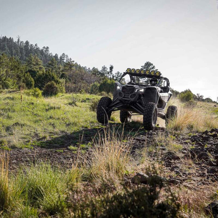 KC HiLiTES Can-Am X3 45in. Pro6 Gravity LED 7-Light 140w Combo Beam Overhead Light Bar System - Bull Strap