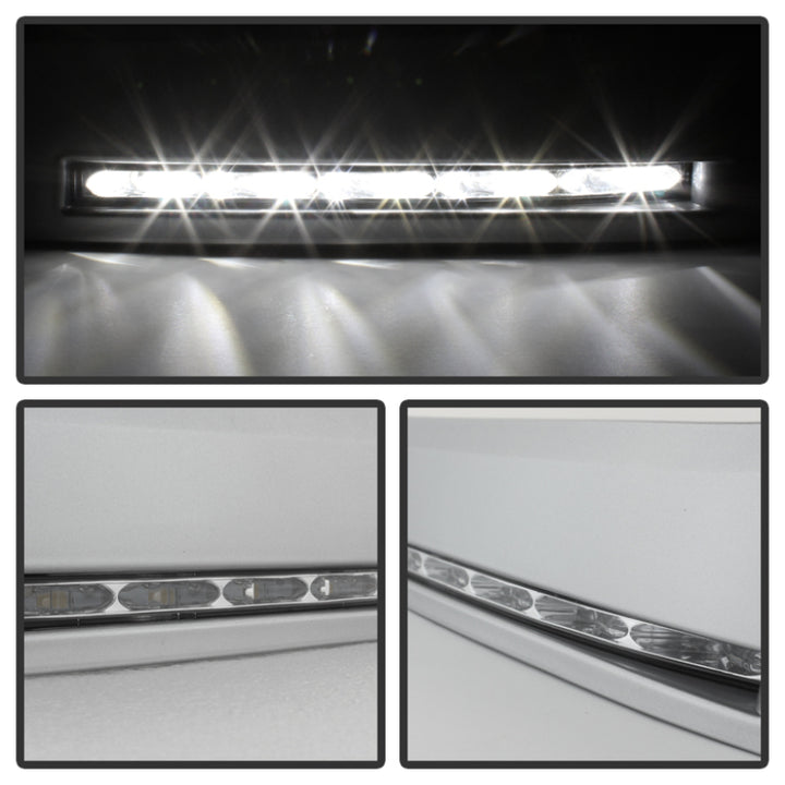 Spyder Toyota Tundra 07-13 Daytime LED Running Lights wo/switch Silver FL-DRL-TTU07-SIL - Bull Strap