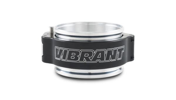 Vibrant 3in O.D. Aluminized HD 2.0 Clamp Assembly - Anodized Black - Bull Strap