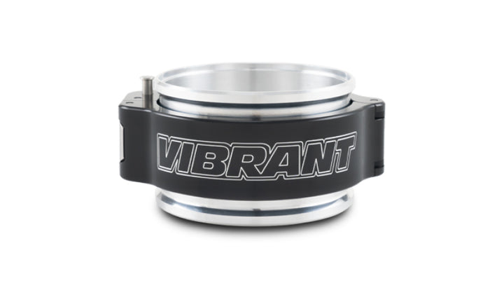 Vibrant 3in O.D. Aluminized HD 2.0 Clamp Assembly - Anodized Black - Bull Strap