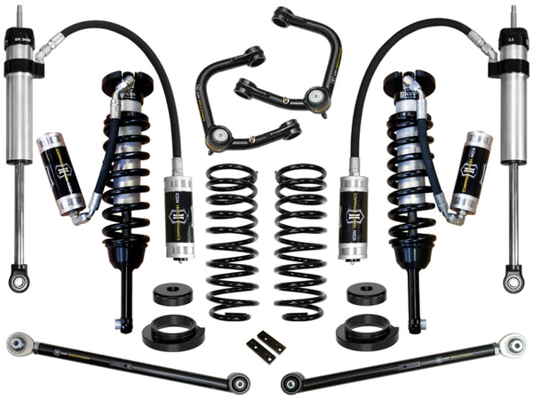ICON 03-09 Lexus GX470 0-3.5in Stage 5 Suspension System w/Tubular UCA - Bull Strap