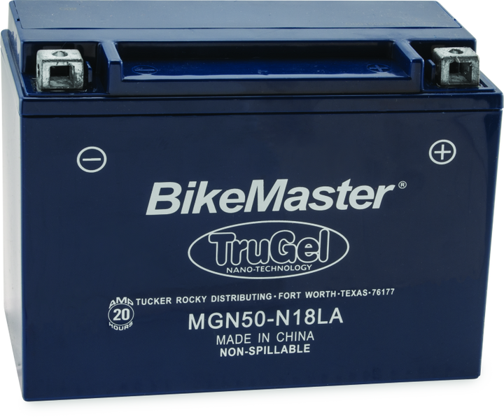 BikeMaster TruGel Battery - MGN50-N18LA - Bull Strap