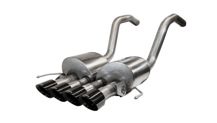 Corsa 2015-2019 Chevrolet Corvette C7 Z06 6.2L 2.75in Xtreme Axle-Back w/ Dual NPP & Quad Black Tips - Bull Strap