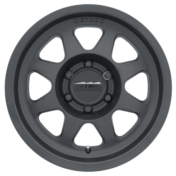 Method MR701 17x8.5 0mm Offset 6x5.5 106.25mm CB Matte Black Wheel - Bull Strap