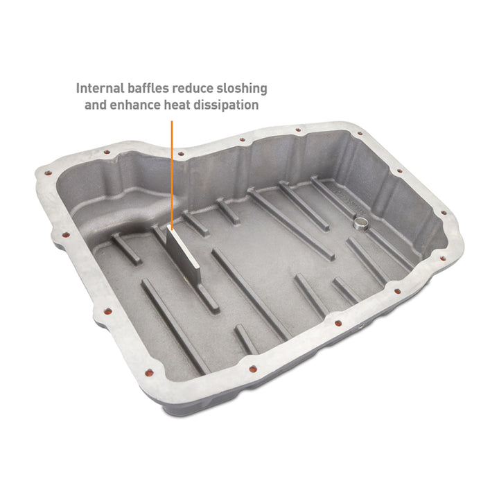 Mishimoto 2007.5 + Ram 6.7L Cummins 68RFE Transmission Pan - Cast - GR - Bull Strap