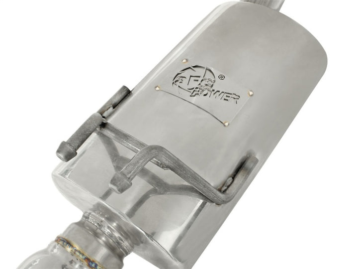 aFe Takeda Exhaust 2.5in Dia 304SS Axle-Back w/Polished Tip 06-11 Honda Civic EX Sedan L4 1.8L - Bull Strap