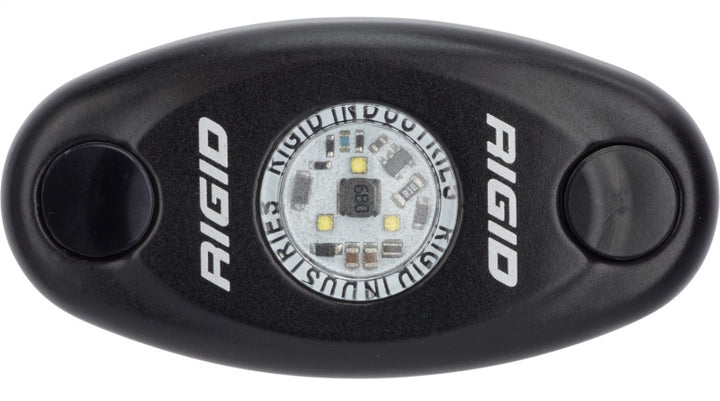 Rigid Industries A-Series Light - Black - Low Strength - Cool White - Bull Strap