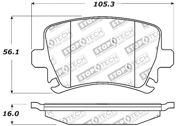 StopTech Performance 06-09 Audi A3 / 05-09 Audi A4/A6 / 08-09 Audi TT / 06-09 VW GTI / 06-09 Jetta - Bull Strap