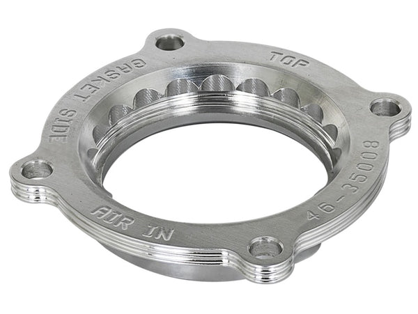 aFe Silver Bullet Throttle Body Spacer 2018+ Jeep Wrangler (JL) V6 3.6L - Bull Strap