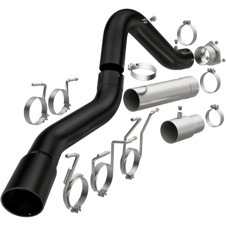 MagnaFlow 2024+ Chevy Silverado 2500HD/3500HD Black Series Filter-Back Performance Exhaust - Bull Strap