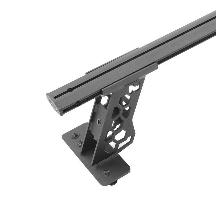 Go Rhino 15-22 Ford F-150 / 07-21 Toy. Tundra XRS Cross Bars Kit - Tex Blk (Attch Tonneau Cvr T-Trk) - Bull Strap