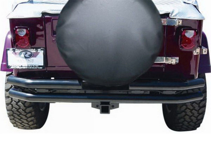 Rampage 1999-2019 Universal Tire Cover 33 Inch-35 Inch - Black Diamond - Bull Strap
