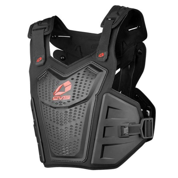 EVS F1 Roost Deflector Black/Red - Large/XL - Bull Strap