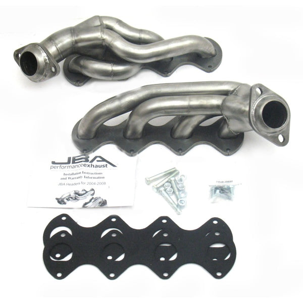 JBA 04-10 Ford F-Series 5.4L 3V 1-5/8in Primary Raw 409SS Cat4Ward Header - Bull Strap