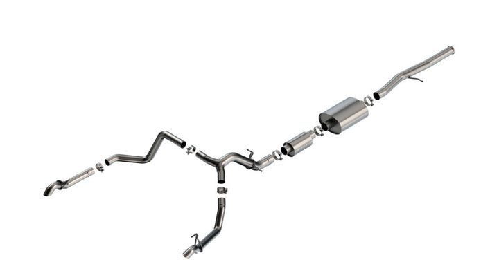 Borla 22-23 Chevrolet Silverado 1500 ZR2 & AT4X 6.2L CC SB 147.5in WB S-Type Cat-Back - Bull Strap