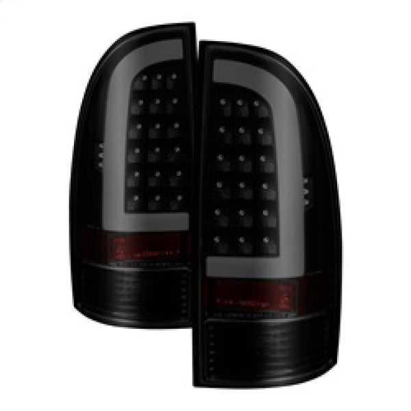 xTune 05-15 Toyota Tacoma (Excl LED Tail Lights) LED Tail Lights - Blk Smk (ALT-ON-TT05-LBLED-BSM) - Bull Strap