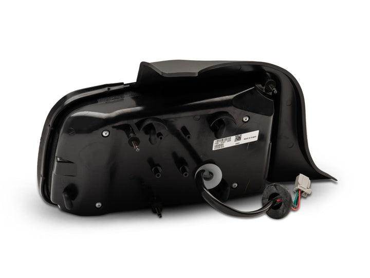 Raxiom 05-09 Ford Mustang Vector V2 LED Tail Lights- Black Housing (Smoked Lens) - Bull Strap