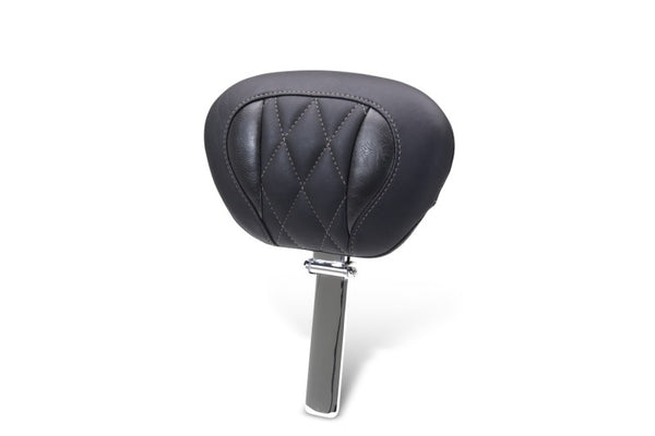 Mustang 23-25 Harley CVO Road Glide (ST) Super Touring Deluxe Diamond Driver Backrest - Bull Strap