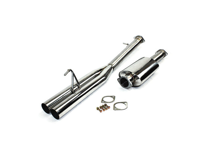 ISR Performance EP (Straight Pipes) Dual Tip Exhaust - Nissan 350Z - Bull Strap