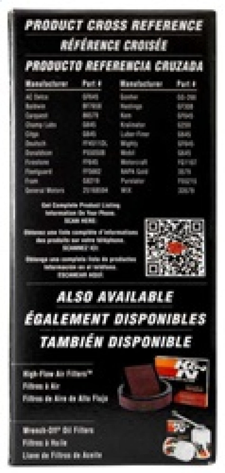 K&N Cellulose Media Fuel Filter 2.125in OD x 5.438in L - Bull Strap