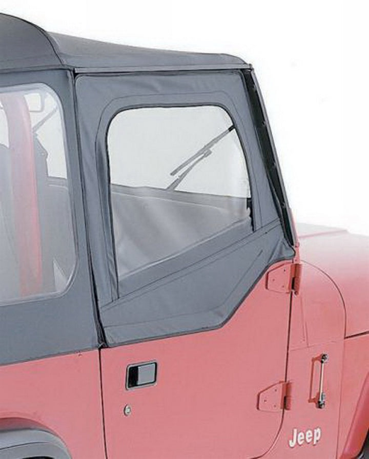 Rampage 1987-1995 Jeep Wrangler(YJ) Door Skins - Black Denim - Bull Strap