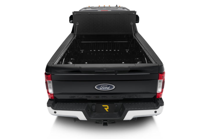 UnderCover 17-20 Ford F-250/F-350 6.8ft Armor Flex Bed Cover - Black Textured - Bull Strap