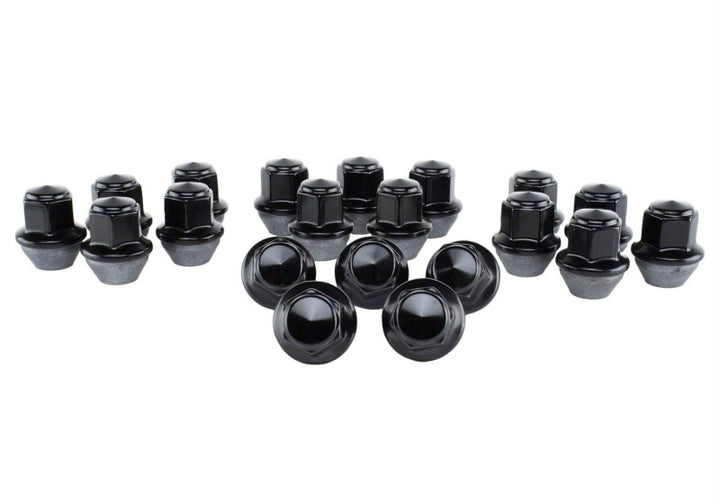 Ford Racing 15-18 Mustang Black Lug Nut Kit (20 Lug Nuts) - Bull Strap