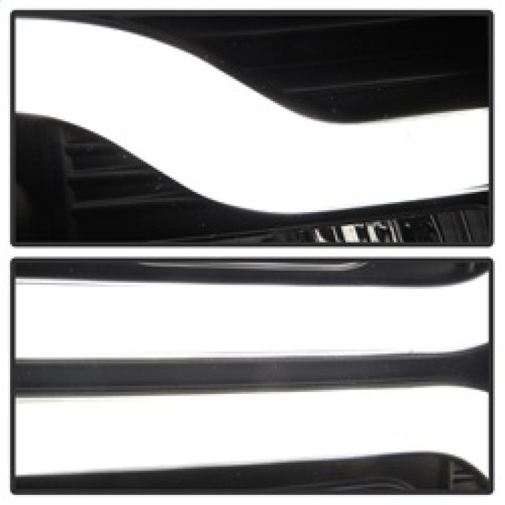 Spyder Chevy Silverado 1500 07-13 Version 3 Projector Headlights - Black PRO-YD-CS07V3-LBDRL-BK - Bull Strap