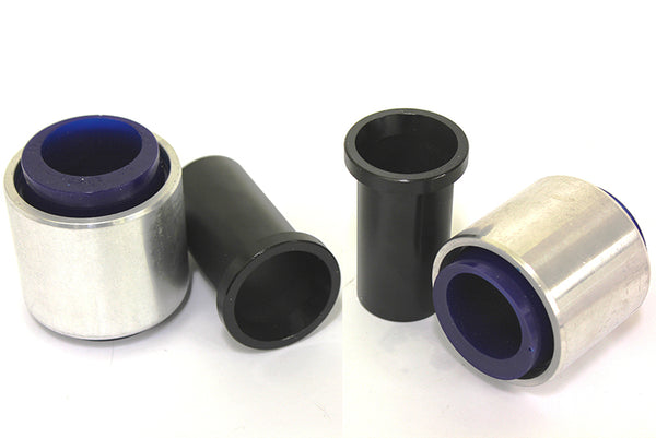 SuperPro 2009 Nissan GT-R Premium Front Lower Inner Rearward Control Arm - w/ Caster Bushing Kit - Bull Strap