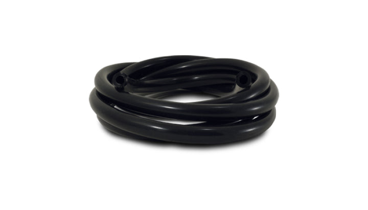 Vibrant 1/8 (3.2mm) I.D. x 50 ft. Silicon Vacuum Hose - Black - Bull Strap