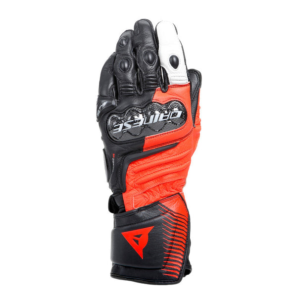 Dainese Carbon 4 Long Leather Gloves Black/Black/Black - Medium - Bull Strap
