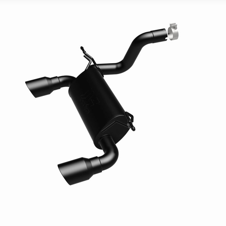 MagnaFlow 2018+ Jeep Wrangler 3.6L Dual Black Tip Axle-Back Exhaust - Bull Strap