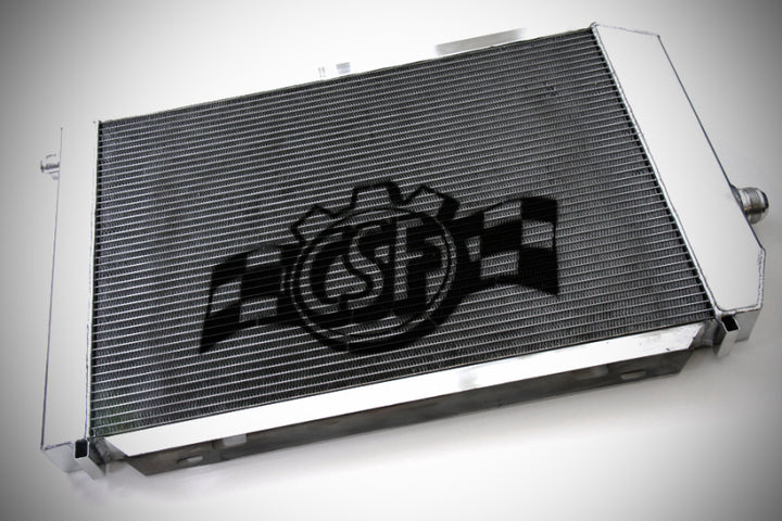 CSF Universal Triple Pass Dual Core Radiator w/AN Fittings - Bull Strap