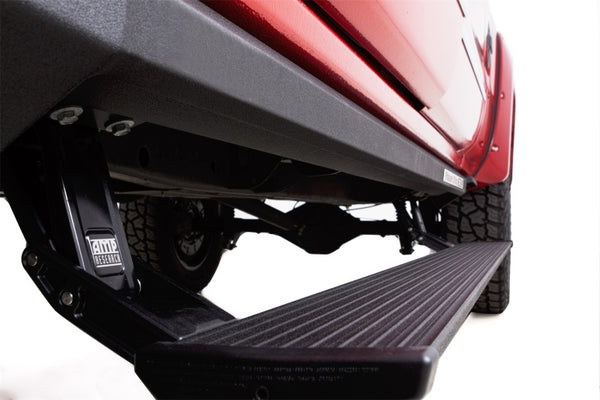 AMP Research 2013-2015 Dodge Ram 1500 Crew Cab PowerStep XL - Black - Bull Strap