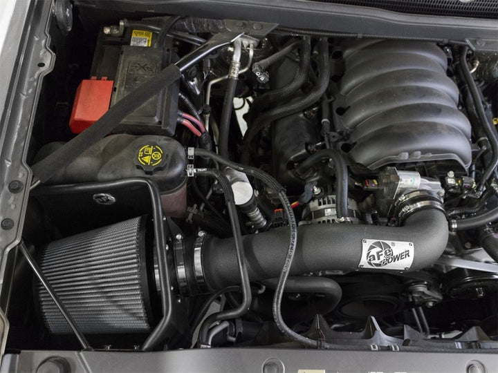 aFe MagnumFORCE Intake Stage-2 Dry S 14-17 GM Silverado/Sierra 1500 5.3L/6.2L w/Electric Fan - Bull Strap